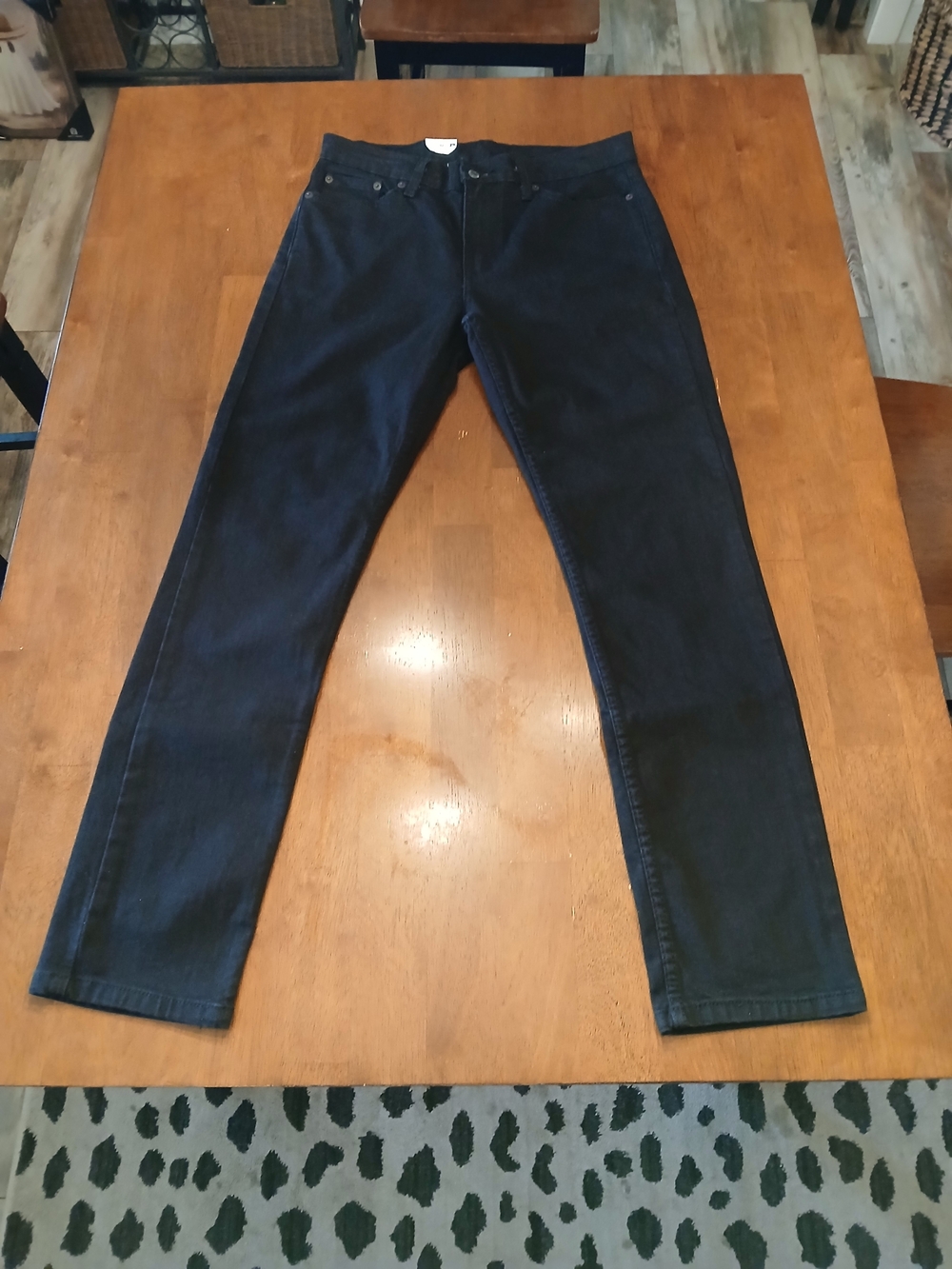 Levi's 30x32 Flex 511 Slim Black Stretch Denim Jeans Men's Mid Rise 5-Pocket NWT